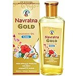 Navratna Gold Ayurvedic Cool Oil | Goodness of Almonds | Non-Sticky and Fresh Lily Fragrance | 500ml