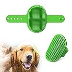 Pet Grooming Brush | Soothing Massage Rubber Bath Comb | Shampoo Washing Shower Brush | Grooming Pet Glove with Adjustable Strap | Deshedding brush for long short haired pets