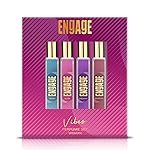 Engage Vibes Perfume Spray Set for Women, 25mlX4, Travel Sized, Assorted Pack, Long Lasting, Valentine Gift For Girlfriend