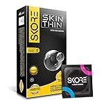 Skore SkinThin Ultra Fine Thin Condoms | With Disposal Pouches -1 Pack (10 pieces)