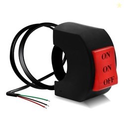 FABTEC 22mm Motorcycle Handle Bar 3 Way Switch with On/On/Off Function