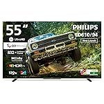 Philips 138 cm (55 inch) QLED MINI LED Smart Frameless Google TV 55MLED610/94