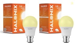 Halonix 2.9W LED Light Bulb | Yellow (3000K) |Pack of 2|Energy Efficie