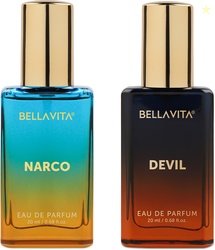 BELLAVITA NARCO Perfume & DEVIL Perfume combo|2X20ML|With Citrusy & Wo