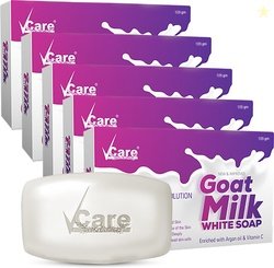 Vcare Goat milk soap, 125 gm, ( Pack of 5 ) (5 x 125 g)