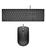 Dell USB Wired Keyboard and Mouse Set (Black) KB216+MS116