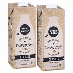 Urban Platter OatWOW Classic Oat Beverage, 1 Litre (Pack of 2, Plant-B