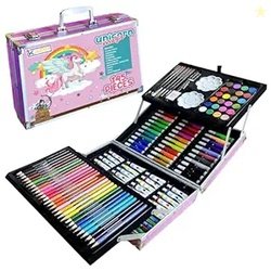 KARP 145 Pcs Children Deluxe Art Drawing Set for Kids Case Studio Art