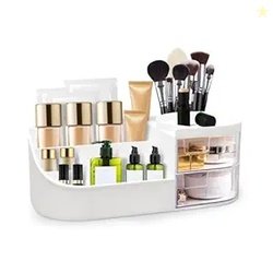 Make Up Organiser Cosmetic Storage Box with Drawers Dressing Table Org