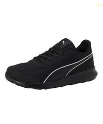 Puma mens Dazzler Black-Silver Running Shoe - 6 UK (39178201)