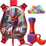 GRAPHENE Red Holi Pichkari Water Gun for Kids 500ml Back Holding Water Tank with 100 Water Balloons Pichkari High Pressure Long Throw Water Spray Pistol Gun Summer Fun Boys Girls