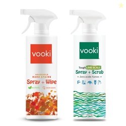 Vooki Eco-Friendly Kitchen Cleaning Spray & Lime Scale Remover Combo f