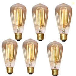 Lexton Tesla Vintage Tungsten Filament Bulb | Antique Glass Light Bulb