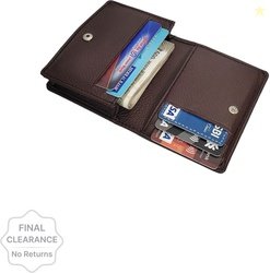 RAGE GAZE Men Brown Artificial Leather Card Holder (7 Card Slots)