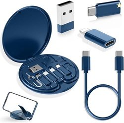 Multifunctional Data Cable Set Conversion Head Portable Storage Box, M