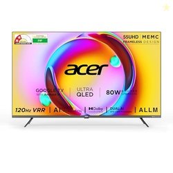 acer 139 cm (55 inches) Super Series 4K Ultra HD Smart QLED Google TV