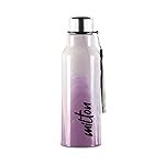 MILTON Steel Marble 600 Leak Proof, Wide Mouth & Easy to Open Insulated Inner Steel Outer Plastic Water Bottle, 520 ml, Voilet, School | Office | Travel Bottle