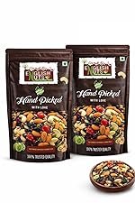 English Nuts Mixed Dry Fruits Pack â 1kg (500g x 2) | Healthy Snack with Almonds, Cashews, Raisins, Walnuts , FoxNuts, Anjeer, Amla, Seeds, Dates, Dried Berries & Many More | Resealable Pack| Nuts | Grocery | Staples