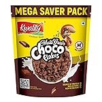 Kwality Choco Flakes 1.2 Kg | Crispy, Wholesome Cereal Made with Whole Wheat | Zero Maida and No Preservatives | Packed with Fiber, Protein