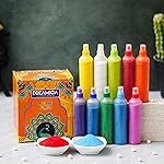 Dreamica Rangoli Colour Powder Tube Kit â 10 Vibrant Shades for Diwali, Navratri & Pongal Home Decoration | Easy Floor Art & Mandir DÃ©cor Bottles (Pack of 10)