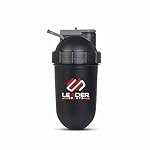 Protein Shake Bottle with Extra Compartment – Gym Shaker Bottle for Protein Shake Mixing