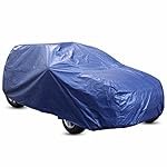 Solimo 7 Seater Car Cover, Navy Blue (Innova, Innova Crysta, Ertiga, Marazzo, etc.)