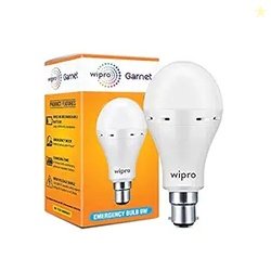 wipro Garnet 9w LED Emergency Bulb | Cool Day White (6500K) | B22 LED