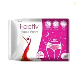 i activ Period Panty for Girls & Women | L-XL | 2's Pack | Disposable