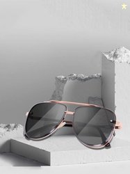 Creature Unisex Aviator Sunglasses With UV Protected Lens SUN-080-GLD-