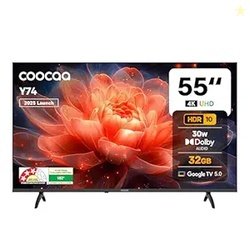 coocaa 138 cm (55 inch) Frameless UHD 4K Smart Google TV 55Y74