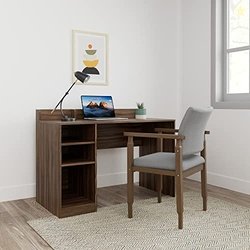 Amazon Brand - Solimo Ashburn Engineered Wood Study Table with 3 Shelv