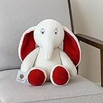 Soft Plush White Flappy Leg Elephant Toy, 35 cm Toys for Kids