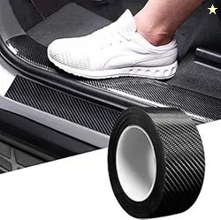 Anti-Scratch Glossy PVC Carbon Fibre Tape Car Door Guard & Paint Prote