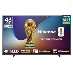 Hisense 108 cm (43 Inches) 4K Ultra HD Smart QLED TV | Dolby Vision At