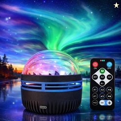 DERIKO Plastic Starry Night Light Galaxy Projector Lamp with Remote Co
