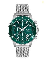 BOSS Men Patterned Dial & Bracelet Style Straps Analogue Watch 1513905