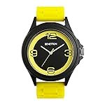 United Colors of Benetton Men Black & Yellow Round Dial Analog Watch – UWUCG0314