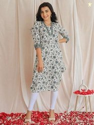 Libas Pure Cotton Straight Kurta