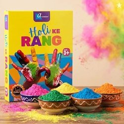 ascension Natural Herbal Gulal Holi Colour Skin Friendly Powder, 80g E