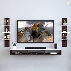 WOODIFY Engineered Wood Wall Mounted TV Unit, TV Cabinet for Wall, TV