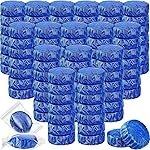 Automatic Flush Toilet Bowl Cleaner Tablets, Bathroom Toilet Tank Cleaner, Powerful Cleaning Ball Toilet Blue Deep Clean Bubbles, Mild Lemon Scent (Pack Of 10)
