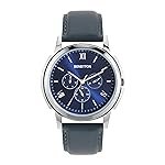 United Colors of Benetton Men Blue Round Brass Dial Analogue Watch- UWUCG0802