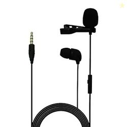 CSLM30 Auxiliary Omnidirectional Lavalier Microphone with Earphone for