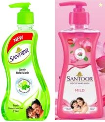 SANTOOR Handwash Fresh sweet 200ml and mild lotous combo pack Hand Was