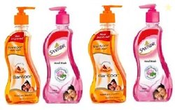 SANTOOR Sandalwood & Lotus Handwash 215ml- Pack Of 4 Hand Wash (4 x 21