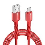 Portronics Konnect X 60W 6A USB-A to Type C Fast Charging Cable With WARP/DASH/VOOC/SuperVOOC/FLASH Charging Support, Compatible with OnePlus, Oppo, iPhone 15 & other Type C Smartphone & Devices(Red)
