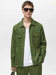 MANGO MAN Pure Linen Casual Shirt