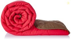 Amazon Brand - Solimo Microfibre Reversible Quilt Blanket, Double, 120