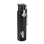 MILTON Sipstar 1000 Stainless Steel Sipper Water Bottle 875 ml, Single Walled, ISI Certified I Leak Proof Lid, Rust Proof I For School, Office, Gym I Black