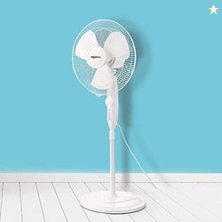 amazon basics High Speed 55 Watt Oscillating Pedestal Fan, 400Mm Sweep